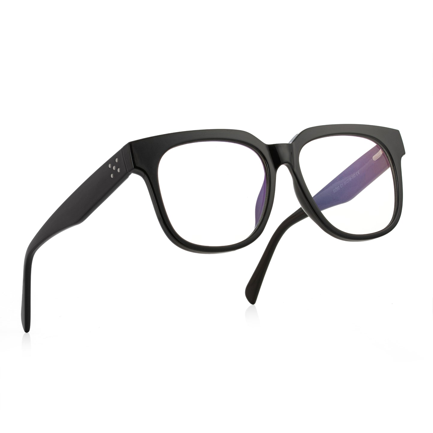 PERKEY Full Rim Square-Oversized Computer Glasses For Eye Protection Spectacles Frames Men Women - OPTL003-C1