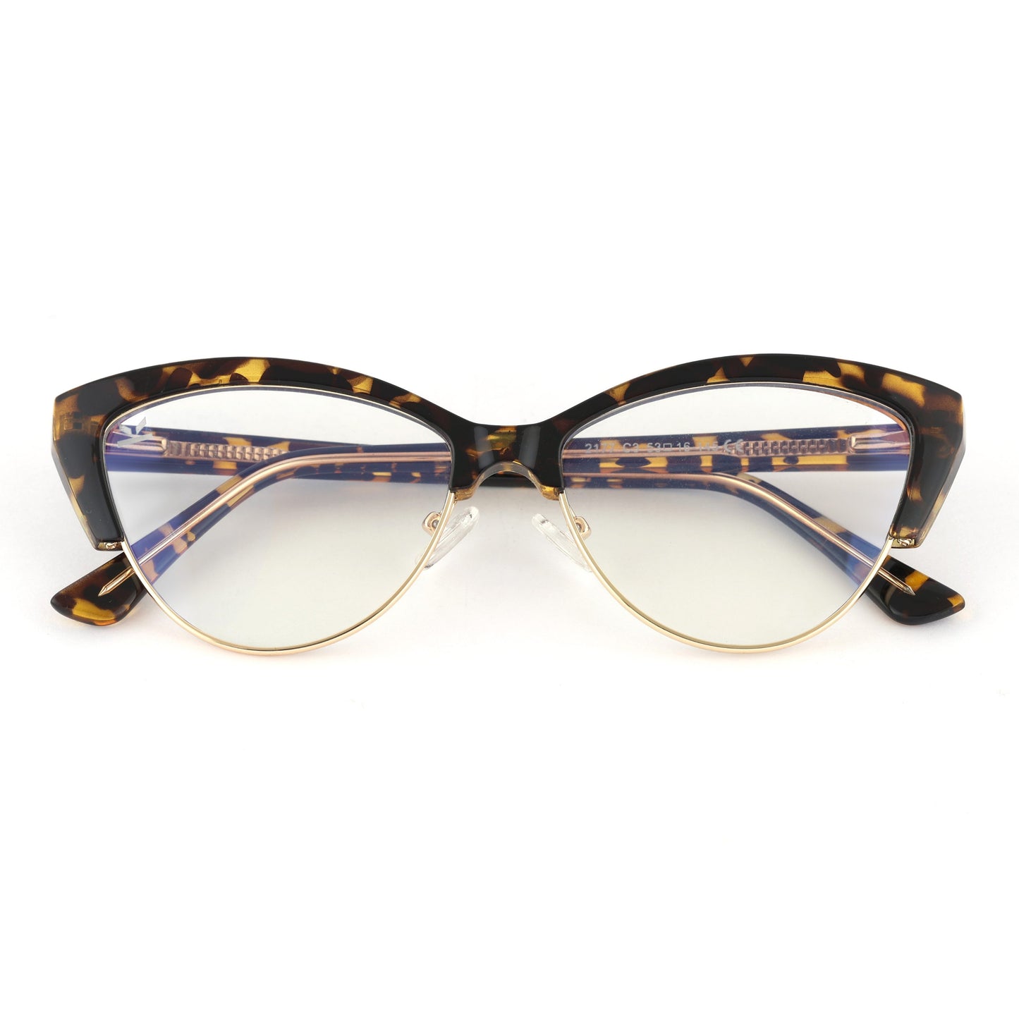 PERKEY Transparent Blue Light Spectacles Frame For Women - OPTL0014-C4