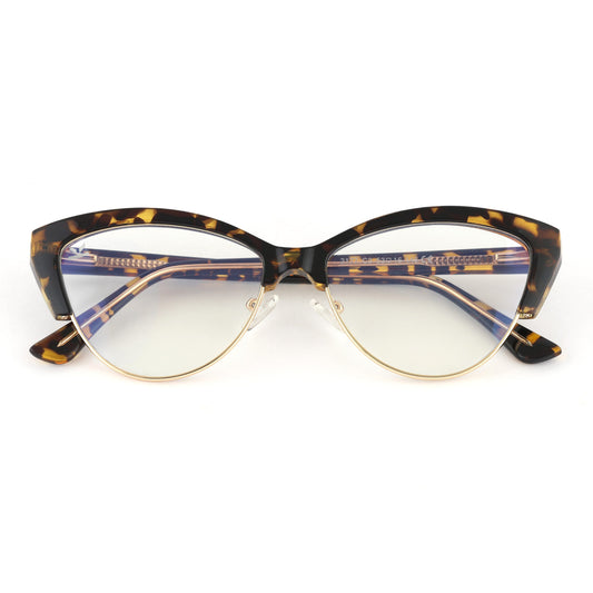 PERKEY Transparent Blue Light Spectacles Frame For Women - OPTL0014-C4