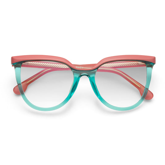 PERKEY Full Rim Oversized-Cat Eye Blue Light Blocking glasses Spectacles Frames Women - OPTL006-C3