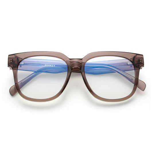 PERKEY Full Rim Square-Oversized Blue Light Blocking glasses Spectacles Frames Men Women - OPTL003-C3