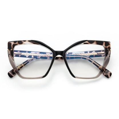 PERKEY Full Rim Square-Cat Eye Transparent Computer Blue Cut Spectacles Frames Women - OPTL0011-C2