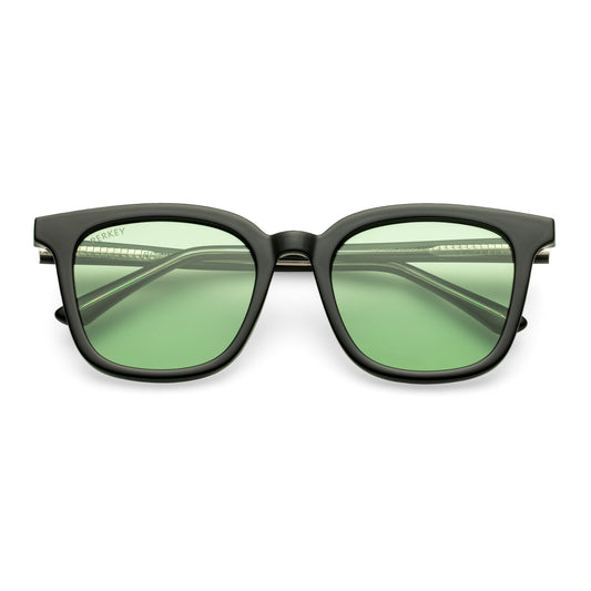 PERKEY Square Green UV Protected Polarized Chasma Shades Men Women - PRKY009-C2