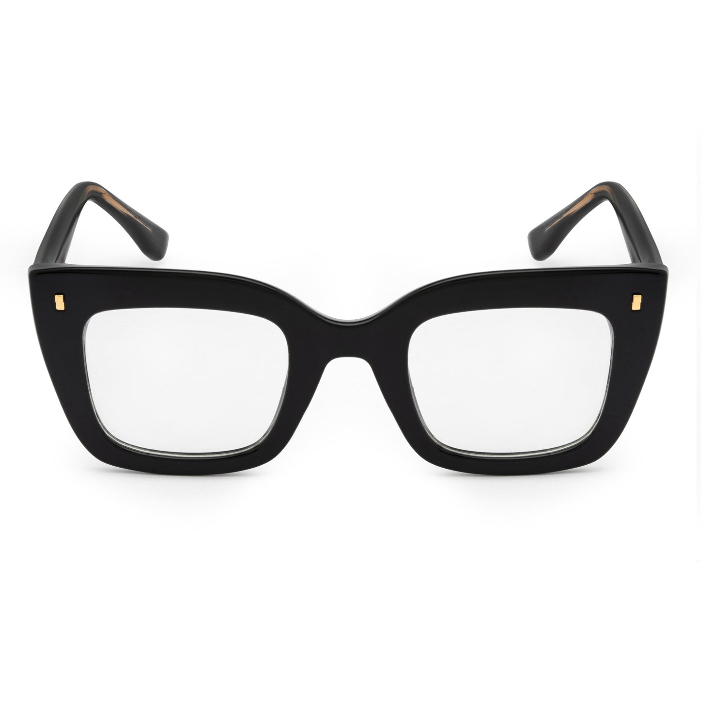 PERKEY Full Rim Retro Square Blue Light Cut & Antiglare Computer Eyeglasses For Women | Bold Style | - OPTL0016-C1