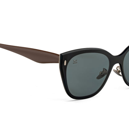 Perkey Cat Eye Square Polarized UV Protection Sunglasses For Men & Women Stylish –  PRKY0021-C1