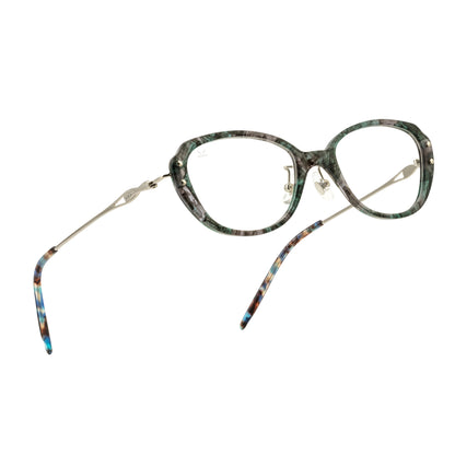 PERKEY Small Fit Oval Green Fusion Eyeglass Frames For Women - OPTL0025-C4