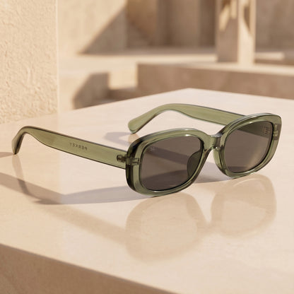 PERKEY 100% UV Protected Rectangle Shades For Men and Women - PRKY0019-C2