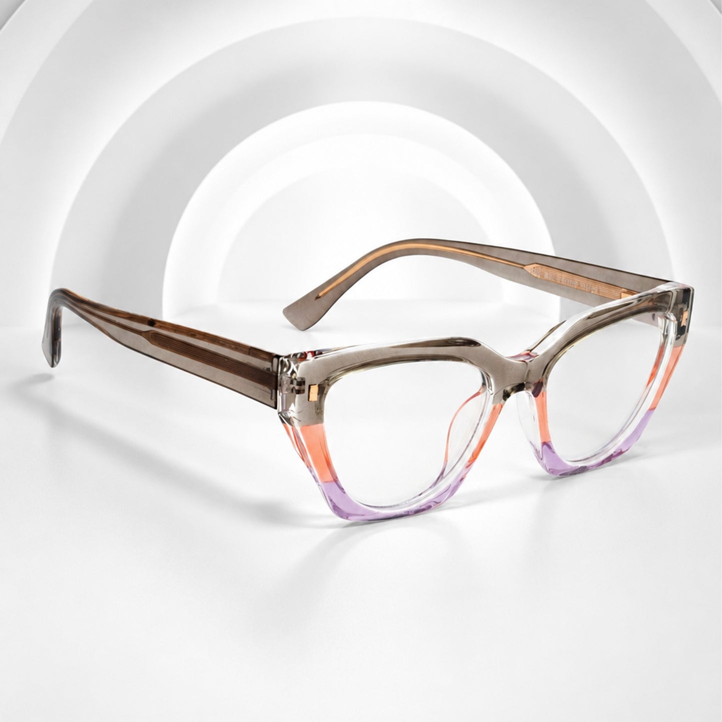 PERKEY Full Rim Cat Eye Blue Light Cut & Antiglare Computer Eyeglasses For Women | Bold Style | - OPTL0017-C1