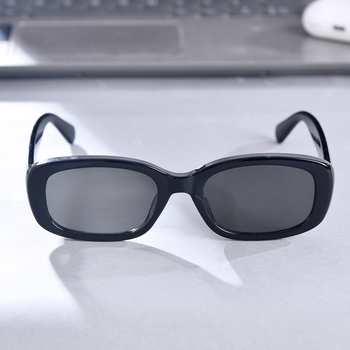 PERKEY 100% UV Protected Rectangle Sunglasses For Men and Women - PRKY0019-C1