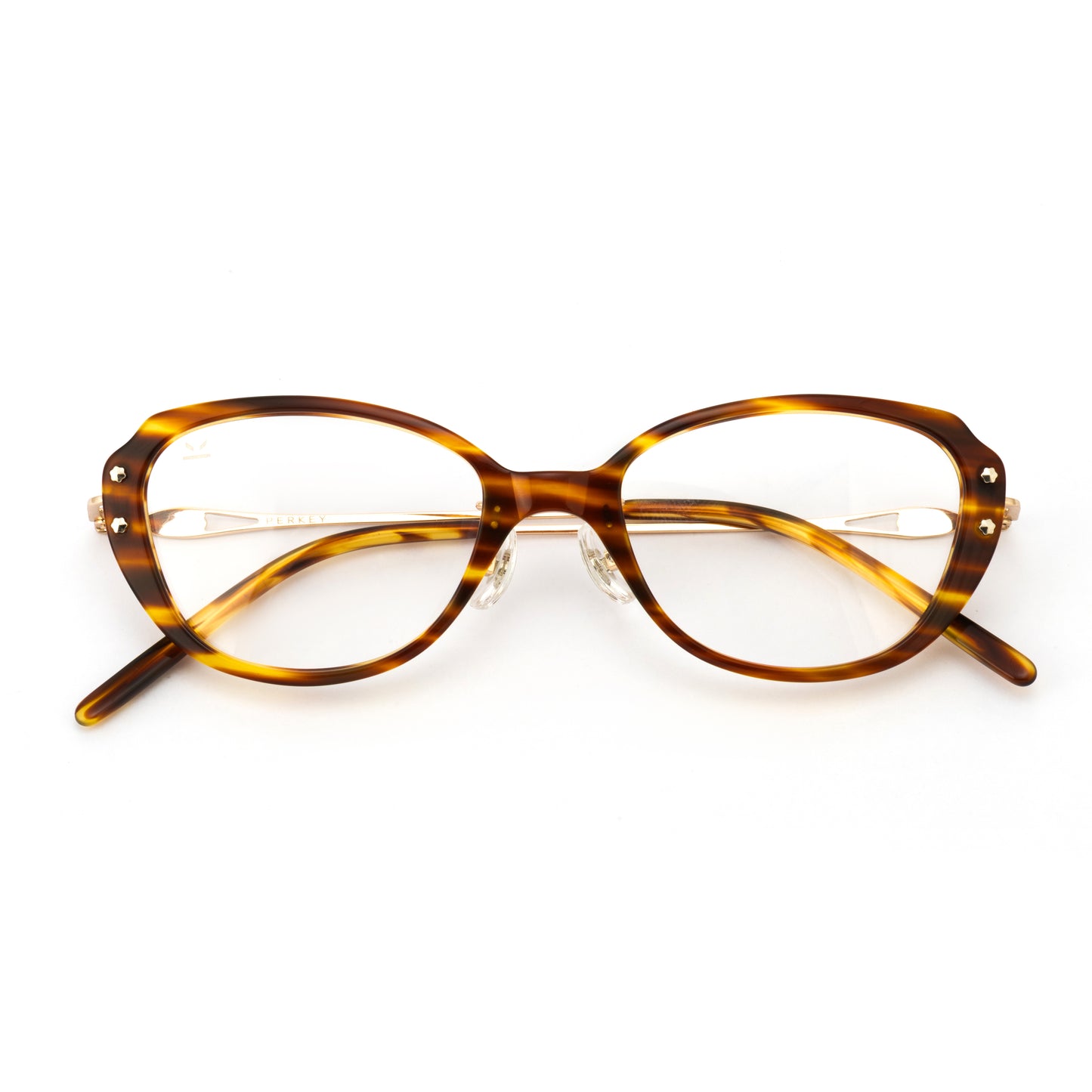 PERKEY Full Rim Oval Glossy Small Spectacles For Women - OPTL0025-C3