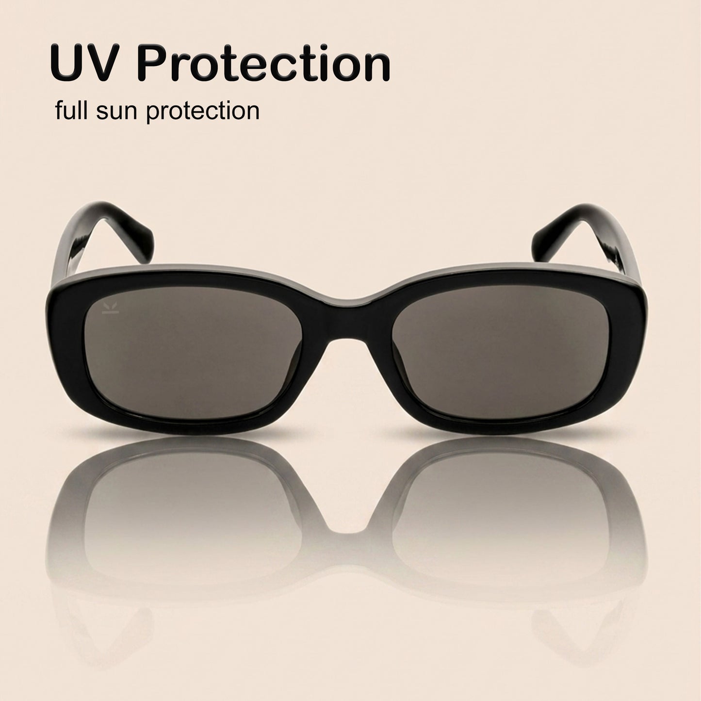 PERKEY 100% UV Protected Rectangle Sunglasses For Men and Women - PRKY0019-C1