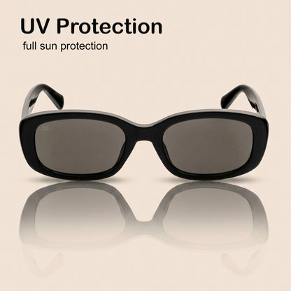 PERKEY 100% UV Protected Rectangle Sunglasses For Men and Women - PRKY0019-C1