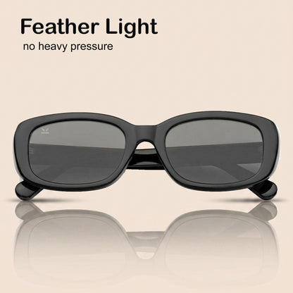 PERKEY 100% UV Protected Rectangle Sunglasses For Men and Women - PRKY0019-C1