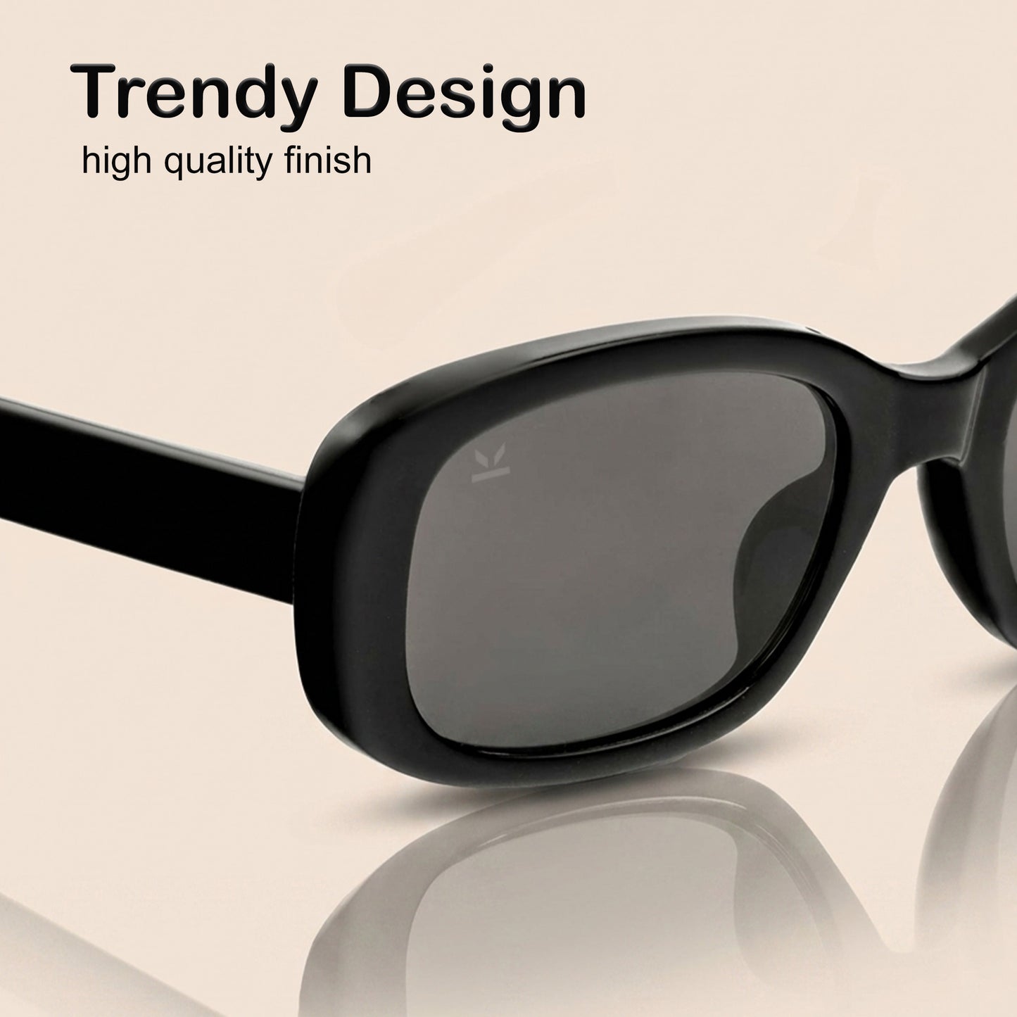 PERKEY 100% UV Protected Rectangle Sunglasses For Men and Women - PRKY0019-C1