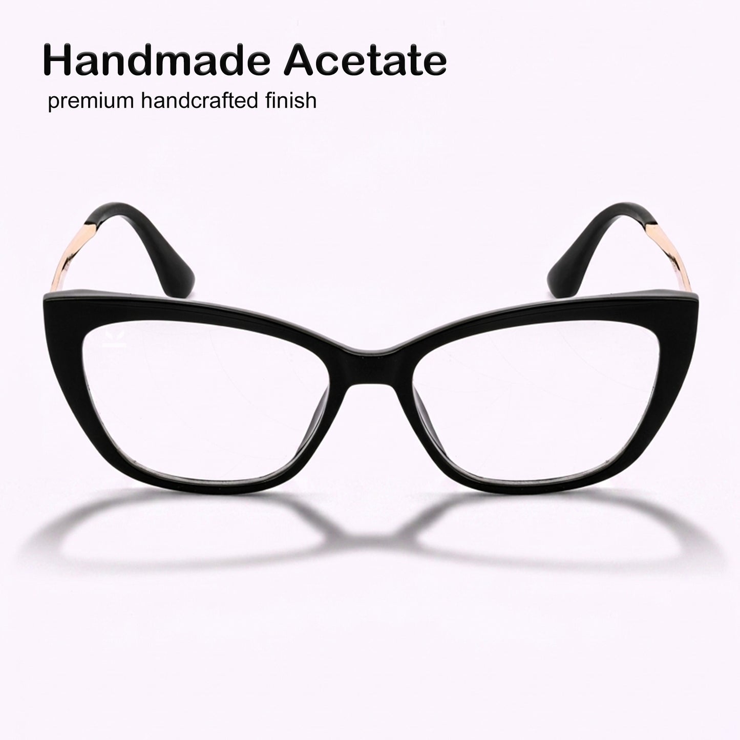 PERKEY Full Rim Cat Eye Bold Eyeglass Frame For Women - OPTL0024-C1