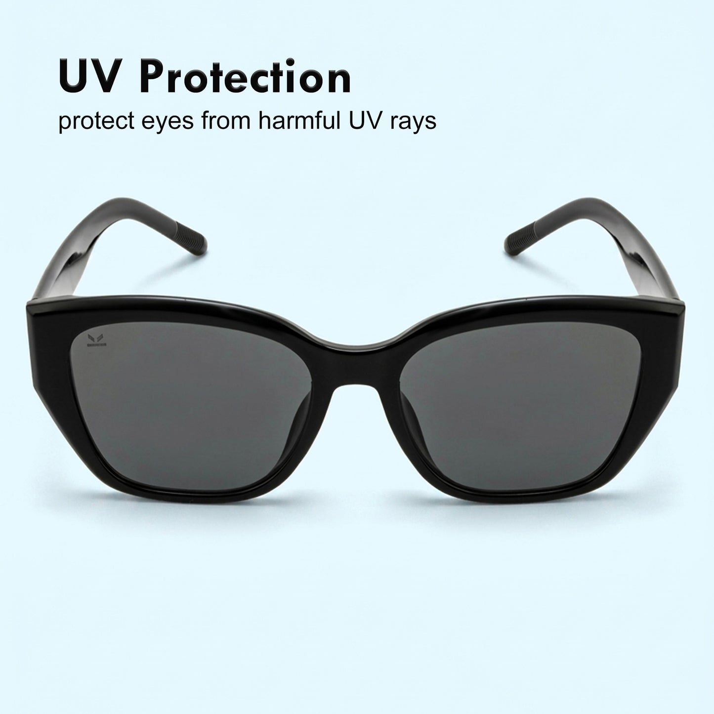 PERKEY UV Protection Retro Square Full Rim Black Sunglasses for Men & Women – PRKY0023-C1
