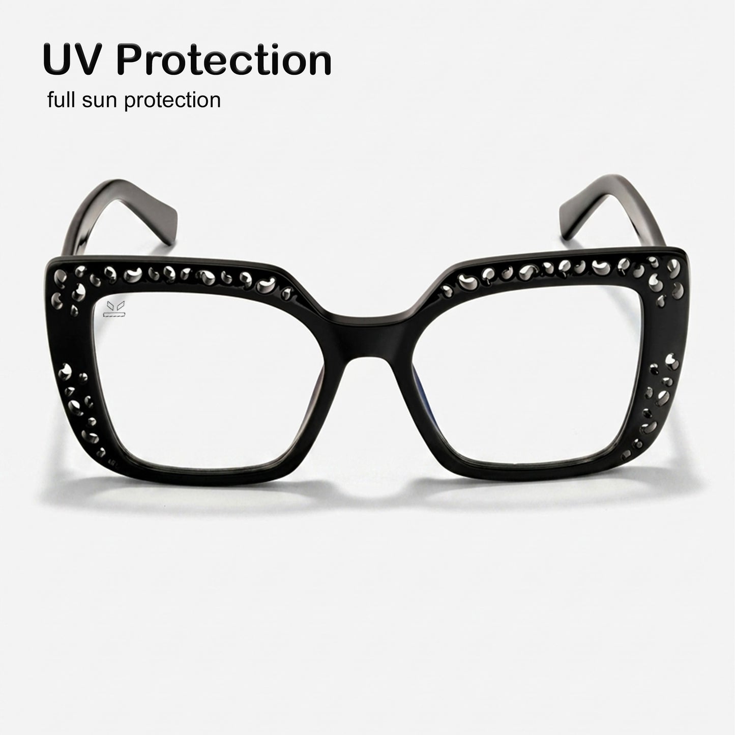 PERKEY Square Full Rim Computer Glasses for Women - OPTL0020-C1