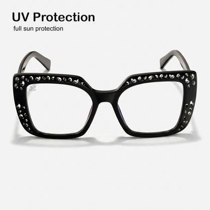 PERKEY Square Full Rim Computer Glasses for Women - OPTL0020-C1