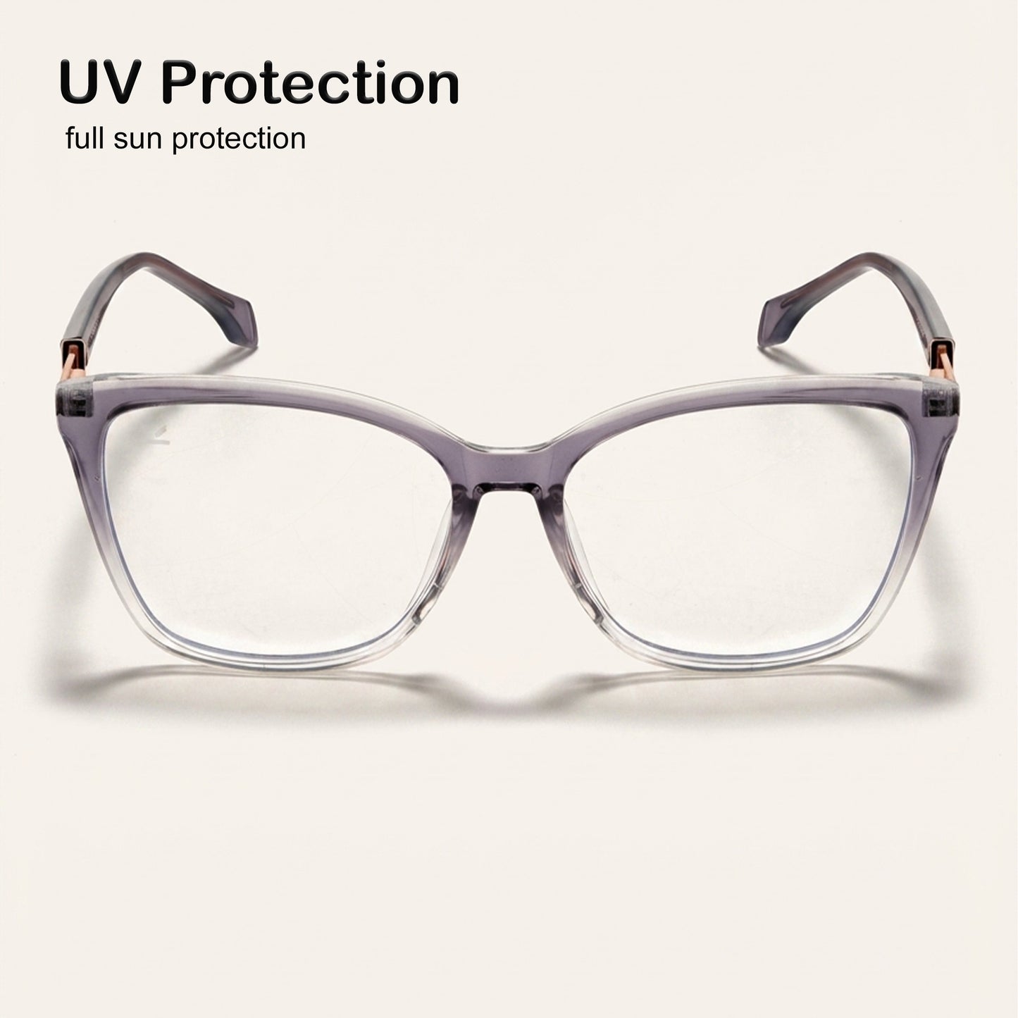 Perkey Square Cat Eye Anti Glare Spectacles Frames For Women – OPTL0028-C2