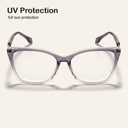 Perkey Square Cat Eye Anti Glare Spectacles Frames For Women – OPTL0028-C2