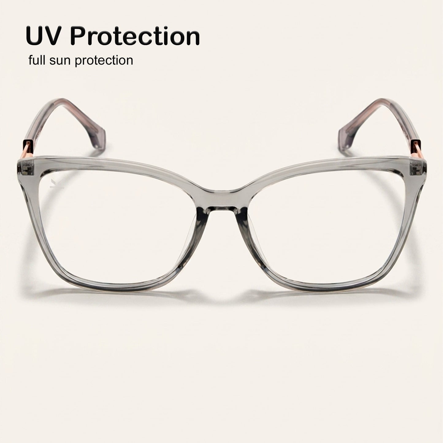 Perkey Square Cat Eye Protection Anti Glare Computer Glasses For Women –  OPTL0028-C3