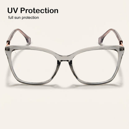 Perkey Square Cat Eye Protection Anti Glare Computer Glasses For Women –  OPTL0028-C3