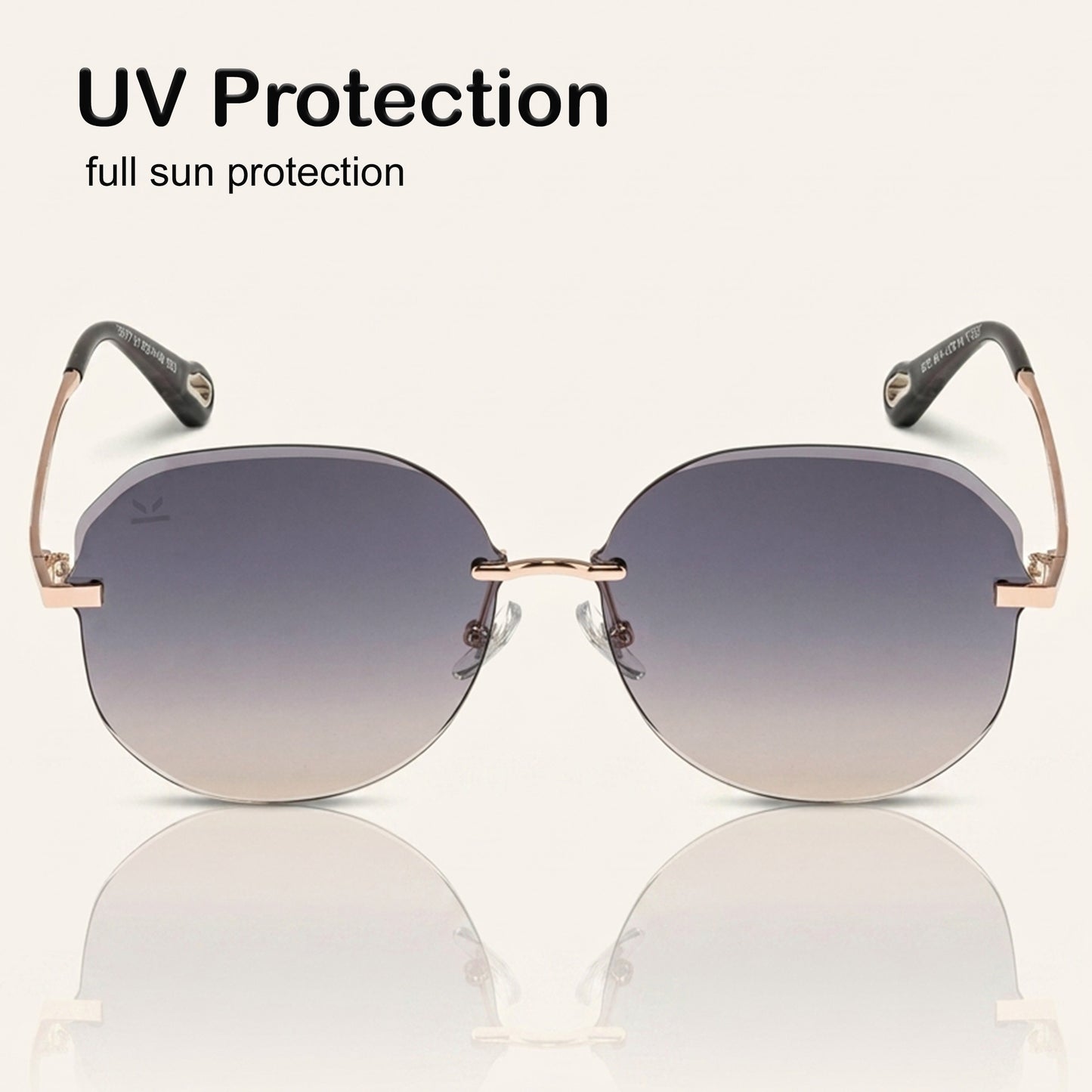PERKEY UV Protected Branded Oversized Goggles For Women  - PRKY0015-C2