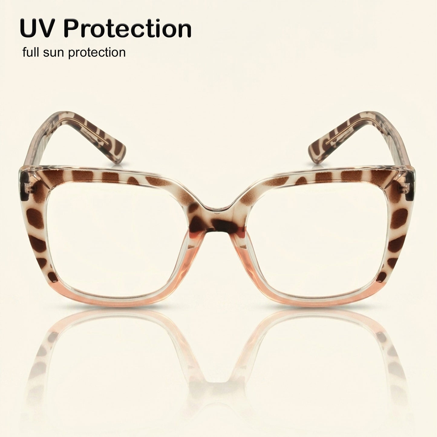 PERKEY Full Rim Square-Oversized  Blue Cut Spectacles Frames Men Women - OPTL002-C2