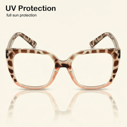 PERKEY Full Rim Square-Oversized  Blue Cut Spectacles Frames Men Women - OPTL002-C2