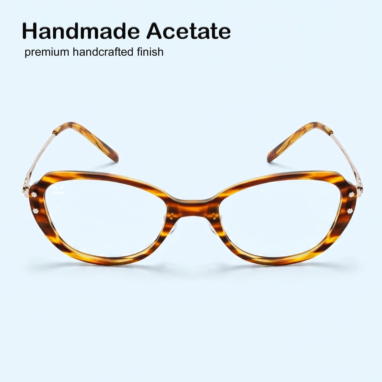 PERKEY Full Rim Oval Glossy Small Spectacles For Women - OPTL0025-C3