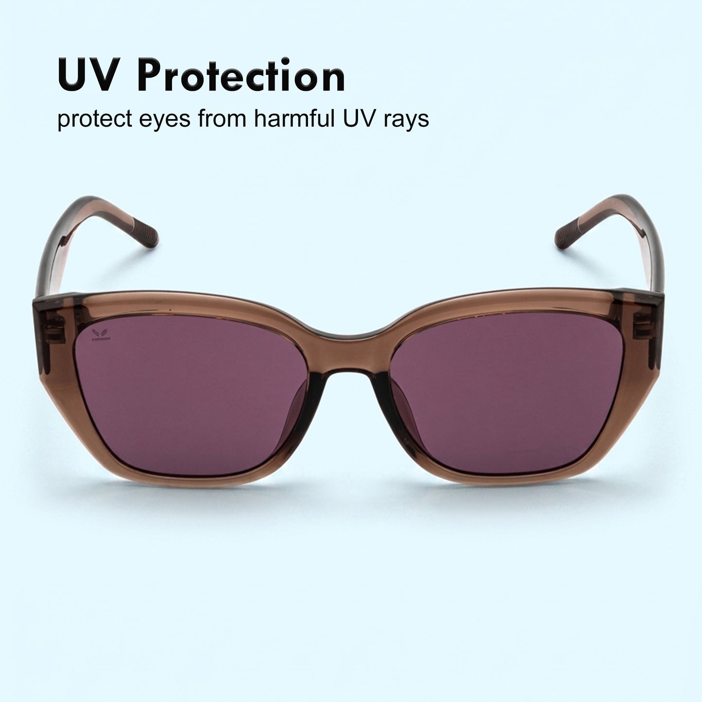 PERKEY UV Protection Retro Square Brown Sunglasses for Men & Women – PRKY0023-C2