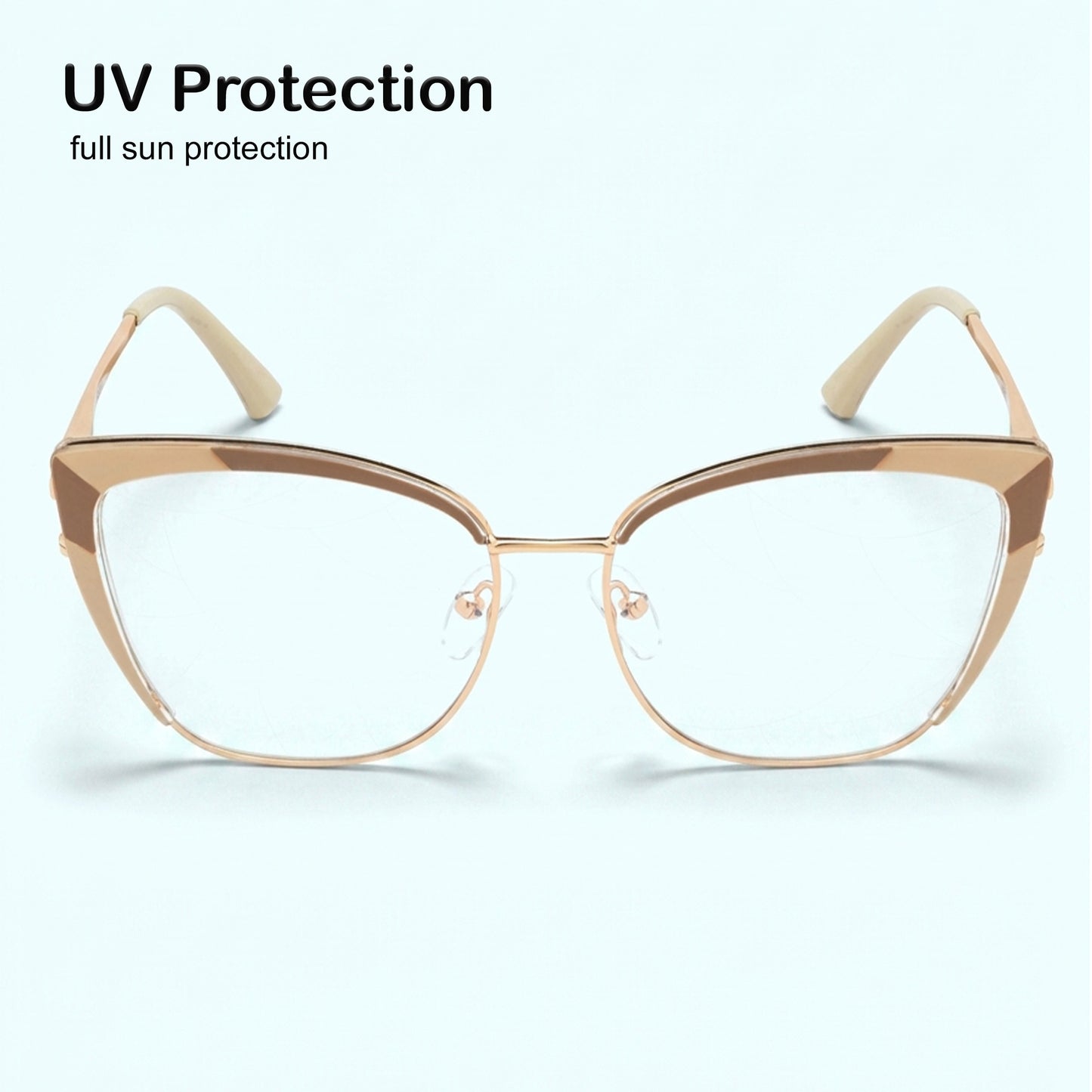 PERKEY Full Rim Cat Eye Blue Light Cut & Antiglare Computer Eyeglasses For Women | Stylish | - OPTL0018-C3