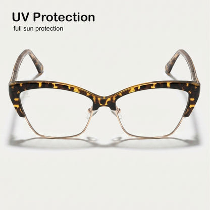 PERKEY Transparent Blue Light Spectacles Frame For Women - OPTL0015-C4