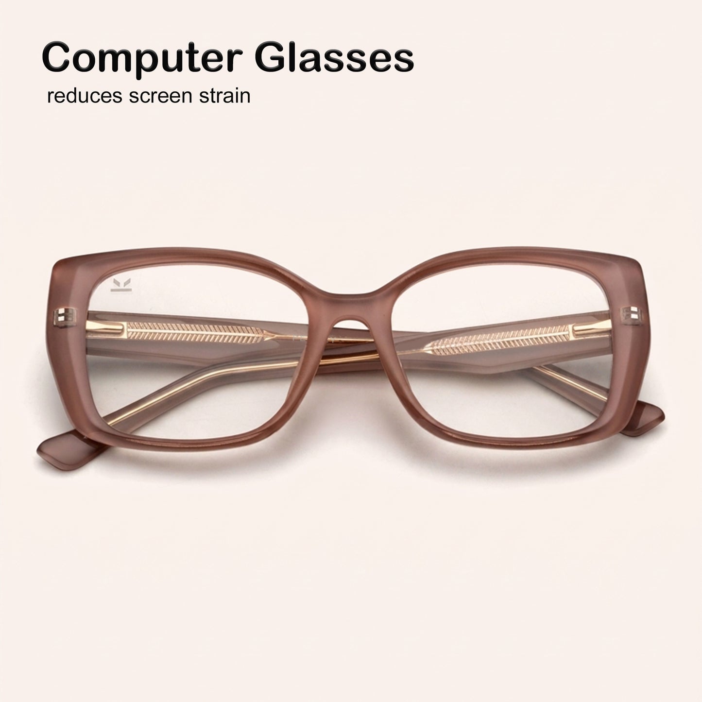 Perkey Square Eye Protection Anti Glare Computer Glasses For Women – OPTL0029-C1