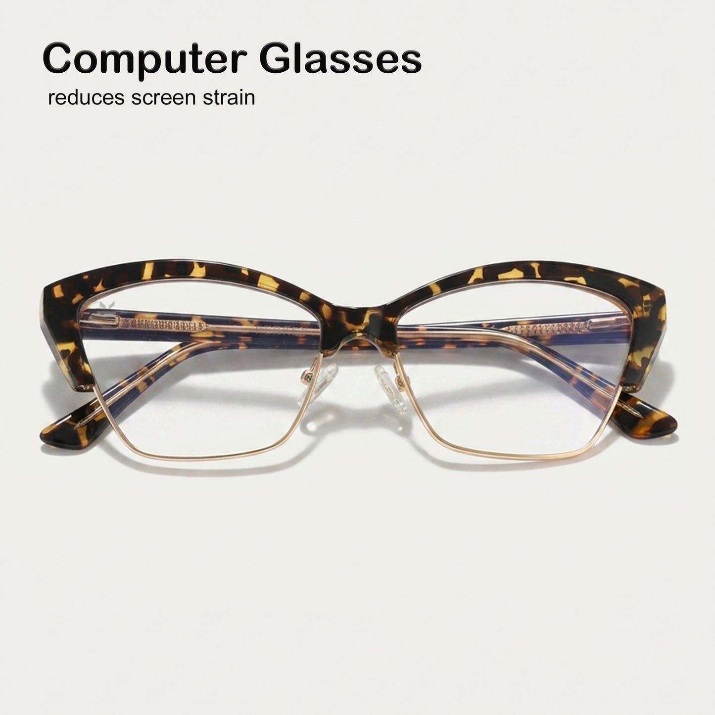 PERKEY Transparent Blue Light Spectacles Frame For Women - OPTL0015-C4