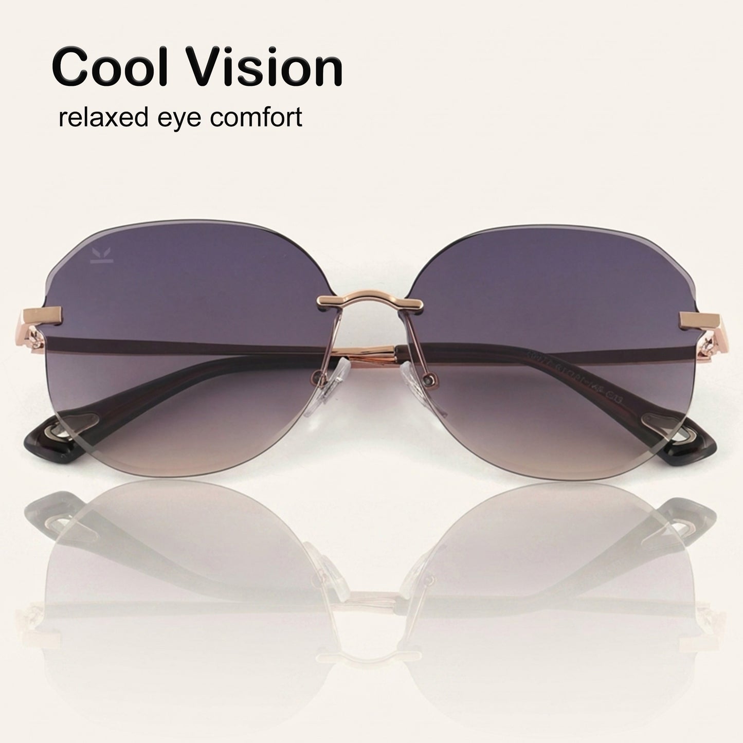 PERKEY UV Protected Branded Oversized Goggles For Women  - PRKY0015-C2