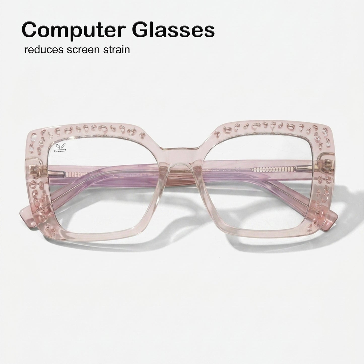 PERKEY Square Full Rim Anti Glare Specs for Women - OPTL0020-C4