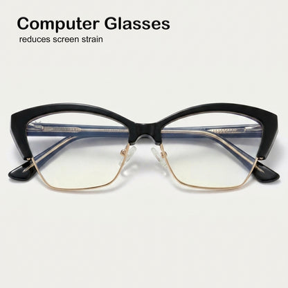 PERKEY Cat Eye Computer Glasses For Eye Protection - OPTL0015-C1