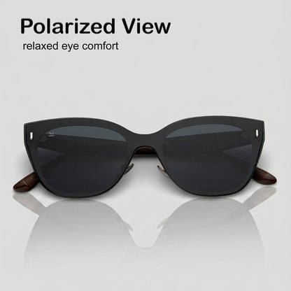 Perkey Cat Eye Square Polarized UV Protection Sunglasses For Men & Women Stylish –  PRKY0021-C1