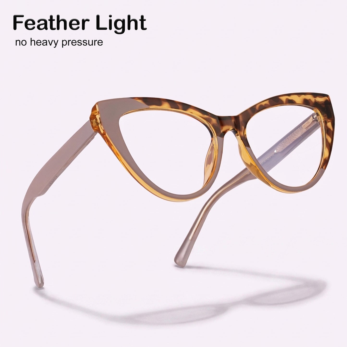 PERKEY Full Rim Cat Eye Blue Cut Frames For Women - OPTL0010-C2