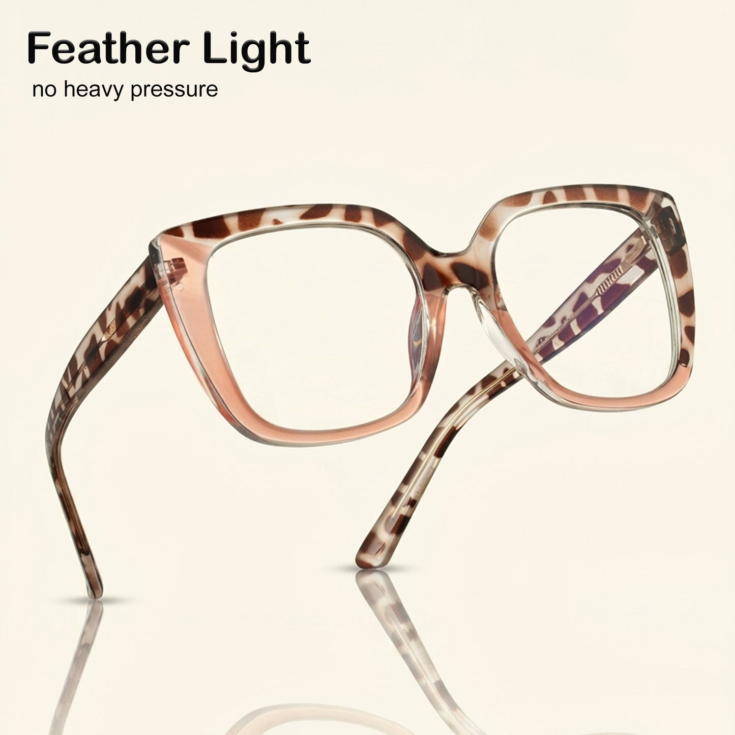 PERKEY Full Rim Square-Oversized  Blue Cut Spectacles Frames Men Women - OPTL002-C2