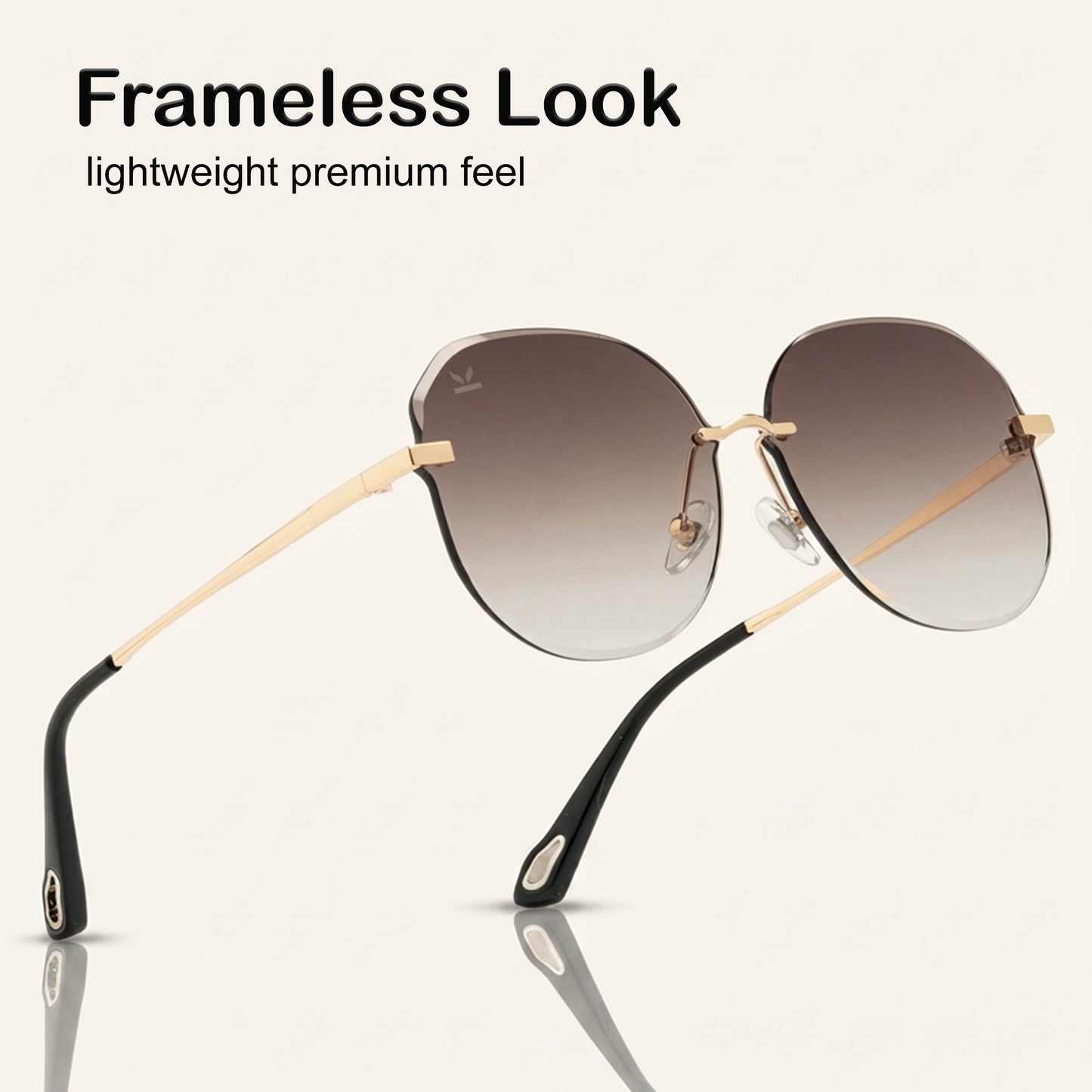 PERKEY UV Protected Stylish Oversized Shades For Women Girls - PRKY0015-C3