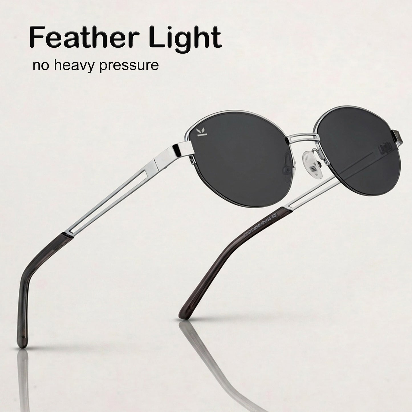 Perkey Oval UV Protection Sunglasses For Men & Women Stylish – PRKY0022-C1