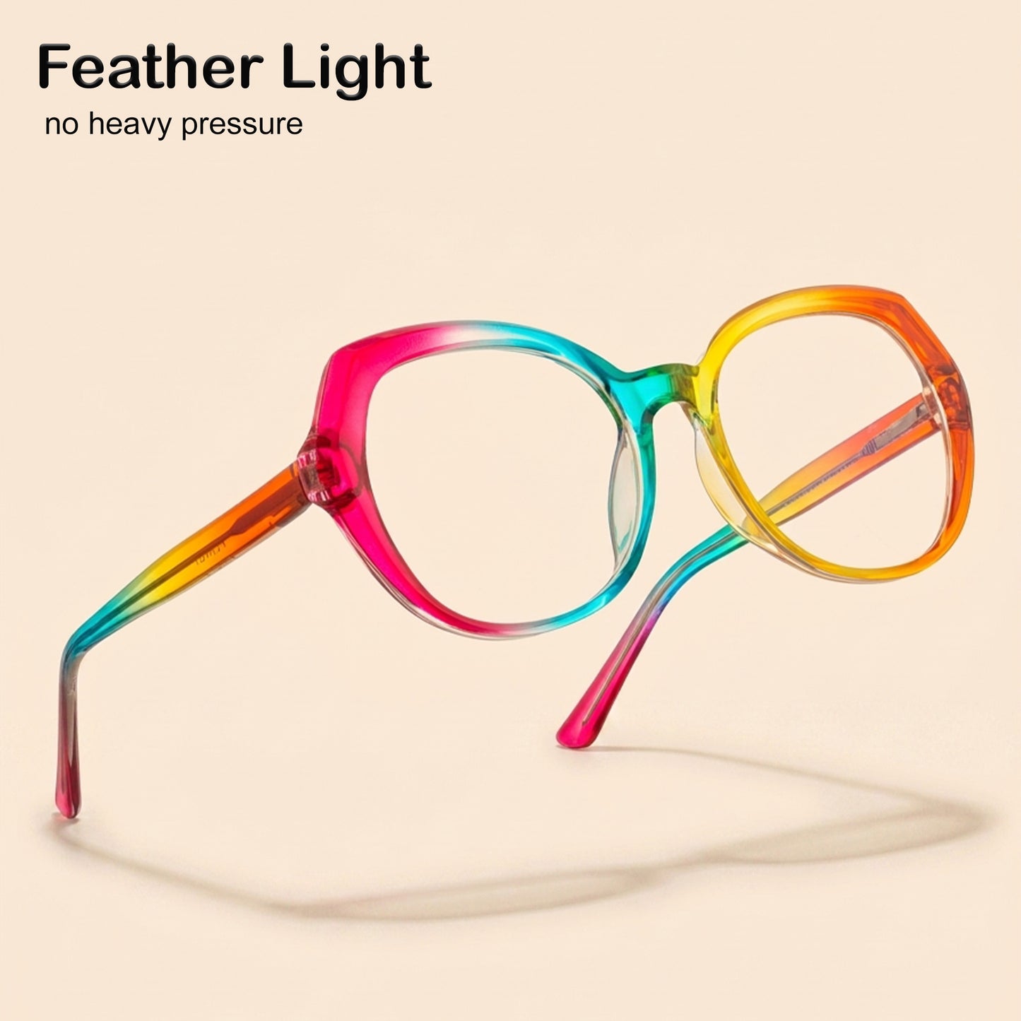 PERKEY Full Rim Oval Multicolor Blue Cut Spectacles Frames Women - OPTL004-C2