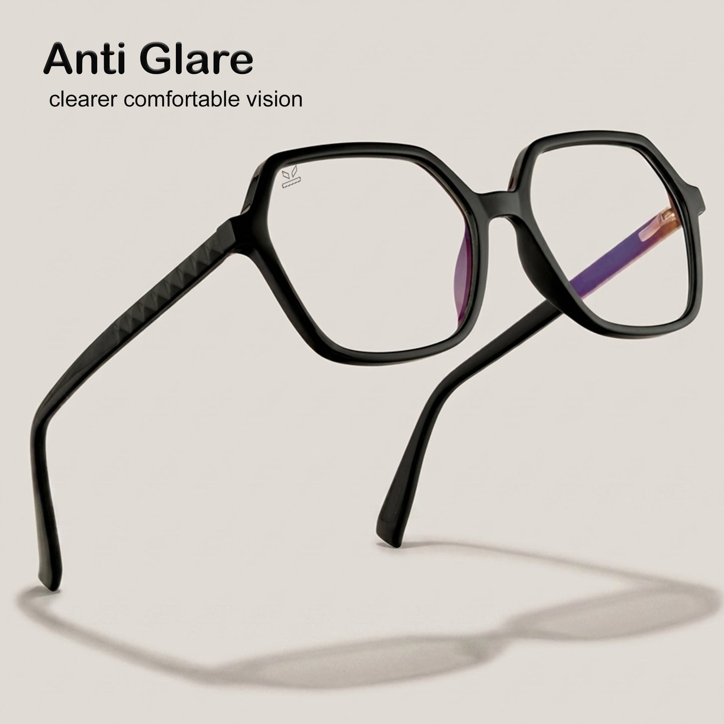 PERKEY Square Full Rim Computer Glasses for Women - OPTL0019-C1