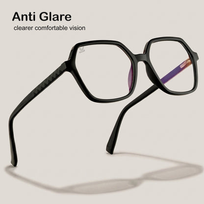 PERKEY Square Full Rim Computer Glasses for Women - OPTL0019-C1
