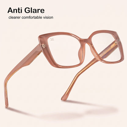 Perkey Square Eye Protection Anti Glare Computer Glasses For Women – OPTL0029-C1