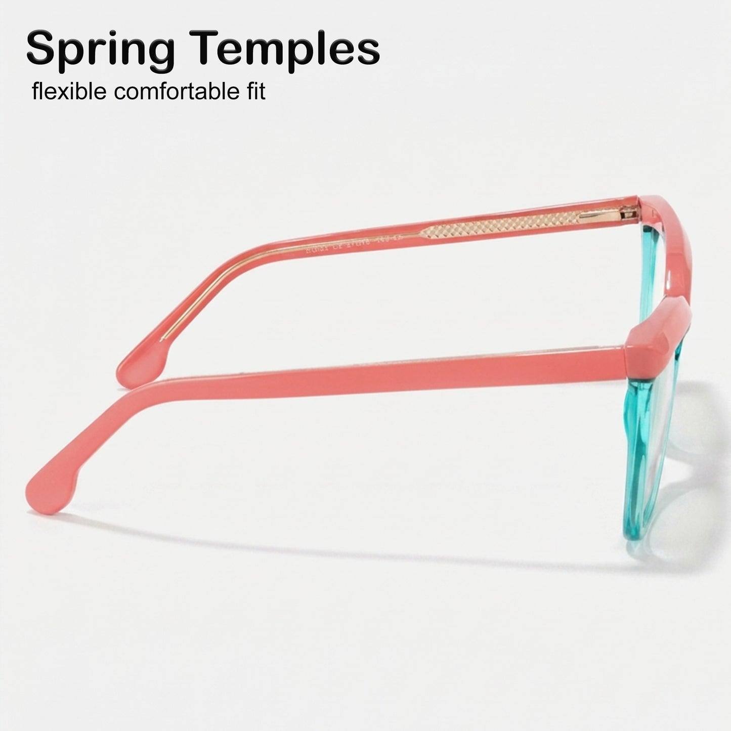PERKEY Full Rim Oversized-Cat Eye Blue Light Blocking Computer Glasses For Women - OPTL006-C3