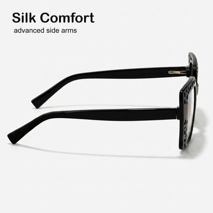 PERKEY Square Full Rim Computer Glasses for Women - OPTL0020-C1