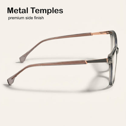 Perkey Square Cat Eye Protection Anti Glare Computer Glasses For Women –  OPTL0028-C3